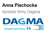 Uczestniczka szkolenia z prezentacji — logo firmy klienta